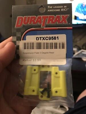 Duratrax DTXC9581 Rear suspension Plate Yellow NEVST - Image 1 of 2