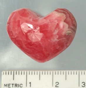 RHODOCHROSITE Puffed Heart (#04) - Weighs 55.4 Cts - Picture 1 of 2
