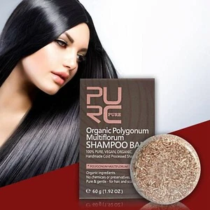Natural Organic Polygonum Shampoo Bar 100%PURE Polygonum Hair Shampoo Hair Soap - Picture 1 of 12