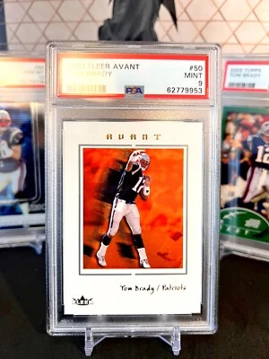 ⭐️ TOM BRADY 2003 FLEER AVANT #50 PSA 9 MINT GRADED CARD FIRE RETIRED GOAT 🔥 - Image 1 of 2