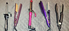 Lot of 5 used curling Irons, GREAT DEAL, WITH FREE SHIPPING USA