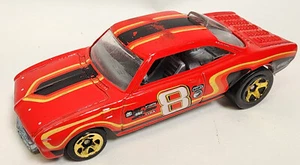 2002 Hot Wheels Mattel Loose Car Red Vairy 8 w/ Black Yellow Stripes #8 Malaysia - Picture 1 of 7