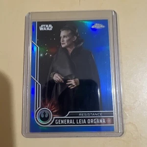 General Leia Organa #/150 2023 Topps Chrome Star Wars Blue Refractor #56 - Picture 1 of 2