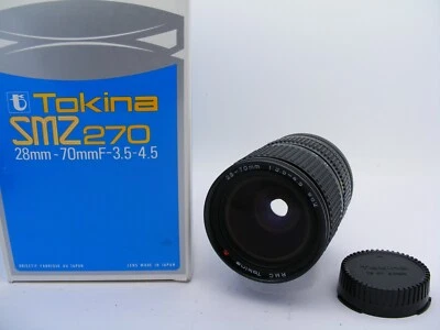 Tokina 28-70mm lens f3.5-4.5 RMC Macro SMZ 270 No 8595789 Mount Canon FD - Image 1 of 4