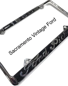 Vintage Raised Lettering 1950 Ford Pickup License Plate Frame F1 Truck - Picture 1 of 1