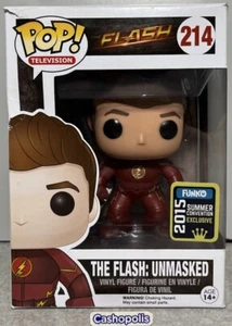 Funko POP The Flash Unmasked 214 Summer Convention Exclusive 2015 W/ Protector - Picture 1 of 24