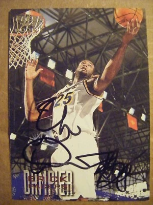 ERICK DAMPIER signed PACERS MISSISSIPPI STATE 1996 Fleer basketball card AUTO - Image 1 of 2