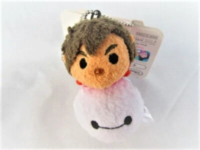 SUPER RARE!BAYMAX & HIRO TSUM TSUM PLUSH DOLL STRAP KEYCHAIN DISNEY STORE JAPAN  - Image 1 of 4