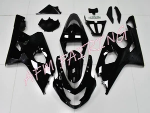 Solid Black ABS Injection Mold Bodywork Fairing Kit for GSXR600/750 2004 2005 - Picture 1 of 7