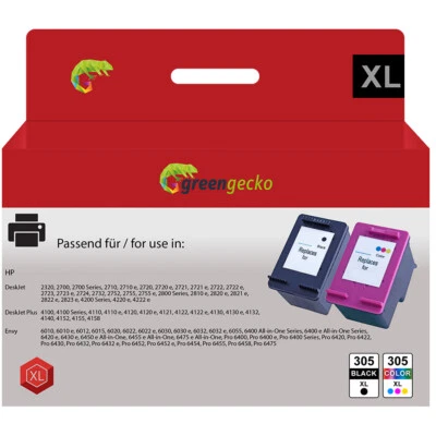 DRUCKDICHAUS Cartuchos para HP 305 XL DeskJet 2700 2710 2720 2721 2820 e Envy 6030 6032 6420 e