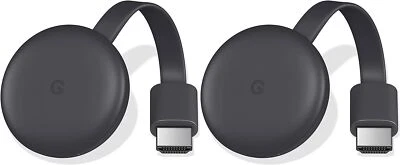 2 Pk Google Chromecast (3rd Generation) - Media Streamer GA00439-JP (JAPAN/INTL) - Image 1 of 4