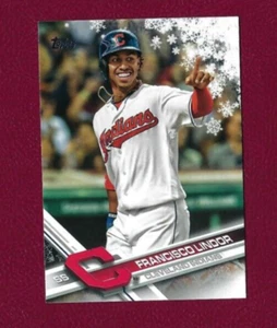 2017 Topps Holiday #HMW150 Francisco Lindor Cleveland Indians Baseball Card - Picture 1 of 4