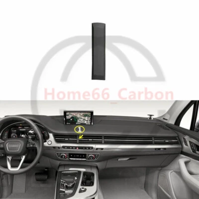✨Para Audi Q7 2016-2019 Consola Central Aire Acondicionado Ventilación Moldura Cubierta Nº1 Foto 1 de 4