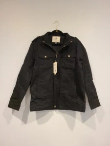 WENVEN Mens Military Lapel Full-Zip Utility Jacket Large L - Picture 1 of 18