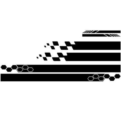 Car Hood Side Body Sticker Rear Mirror Vinyl Decal Black Waterproof Accessory X5 - Image 1 of 4