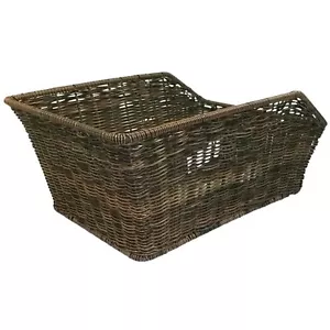 Fahrradkorb hinten Kunststoff Rattan Schultaschenkorb Gepäckträgerkorb Radkorb - Bild 1 von 6