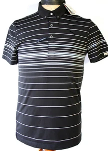 PUNMA Polo Shirt Golf Herren LUX YD Stripe Funktionsshirt Gr S schwarz Dry Cell - Bild 1 von 2