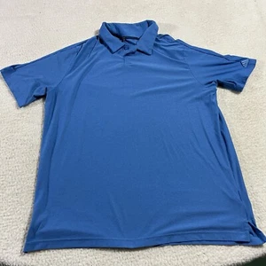 Men's Adidas Golf PrimaGreen Polo Shirt Mens Xl Blue Performance Athletic - Picture 1 of 8