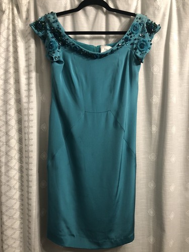 Abito turchese Valentino Perline Taglia 6