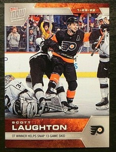 2021-22 21/22 TOPPS NOW NHL Stickers #263 Scott Laughton Philadelphia Flyers