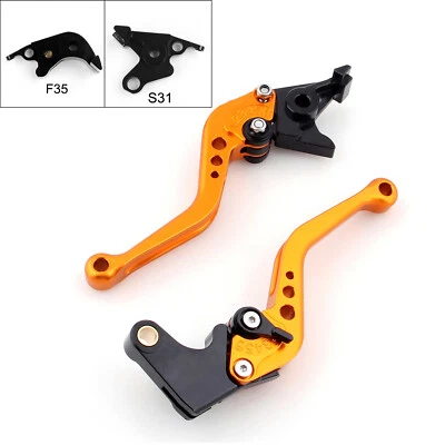 Short Brake Clutch Levers Fit For Suzuki B-King 2008-2011 Gold H0 - Image 1 of 2