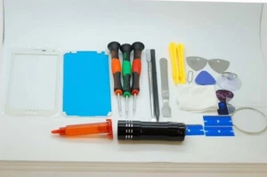 Samsung S4 White Screen Glass Repair Set, Glue, Screwdrivers, QUALITY TOOLS - Picture 1 of 1