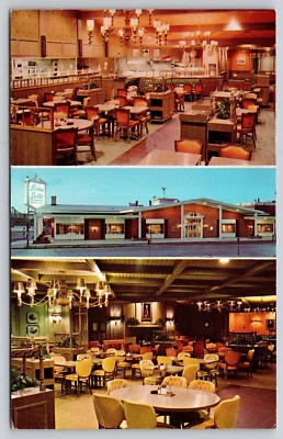 Postcard The Bishop Buffet of Washington Square Peoria Illinois Restaurant - Image 1 of 2