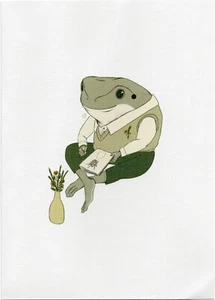 Dapper Frog Greeting Card by Homebody - Picture 1 of 3