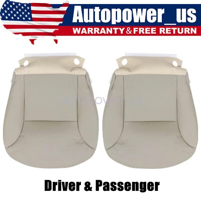 Front Bottom Perforated Leather Seat Cover Tan For 2002-2006 Lexus ES300 ES330 Foto 1 de 4