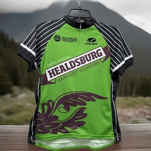Maglia ciclismo Voler verde Healdsburg Harvest Century Club Raglan USA taglia M - Foto 1 di 7