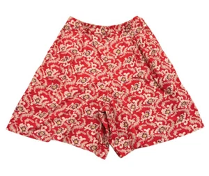 Vintage Ralph Lauren Floral Print Skort Red Shorts Side Buttons Women’s size 10 - Picture 1 of 7