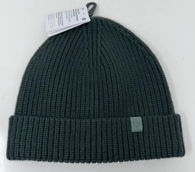 Lululemon Close-Fit Beanie Wool-Blend Ribbed Knit  Unisex One Size Legacy Green - Image 1 of 4