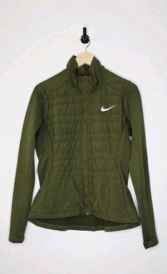 Chaqueta Nike Running Light Puffer para mujer talla mediana verde cremallera completa  Foto 1 de 4