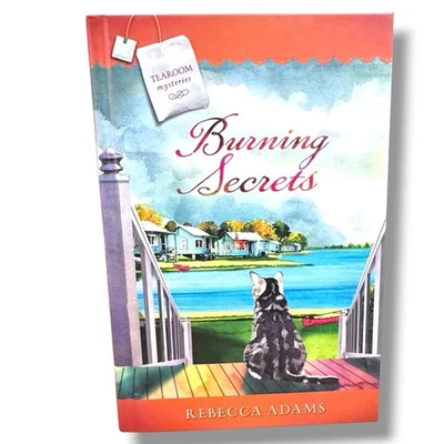 Burning Secrets Guideposts Tearoom Mysteries Series Book 5 Hardcover Gift Adams - Image 1 of 4