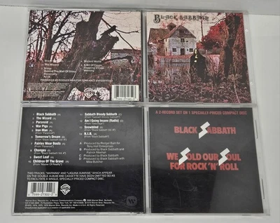 Black Sabbath CD Lot Of 2 Self Titled We Sold Our Soul For Rock N Roll EX  Foto 1 de 3