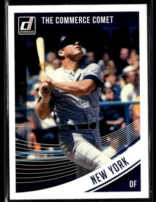 Tarjeta de béisbol 2018 Donruss #200b Mickey Mantle The Commerce Comet Yankees 3101P Foto 1 de 2