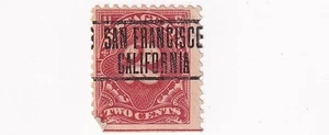STAMP US SCOTT J62 "Postage Due" 2 CENT 1917 PRECANCEL SAN FRANCISCO, CALI. - Picture 1 of 1