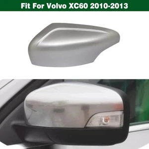 Left Rearview Mirror Cover Shell Cap Silver For Volvo XC60 2010 2011 2012 2013 - Picture 1 of 15