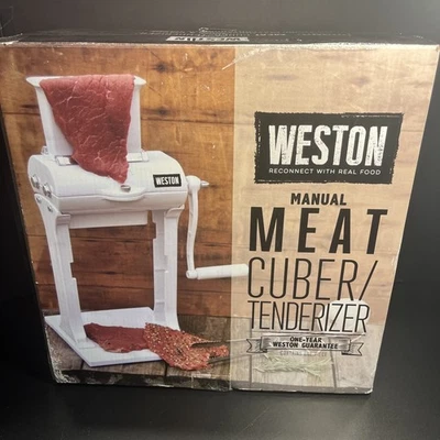 Cuber-Ablandador Manual de Carne Weston con Hoja Incorporada + Pinzas de Acero Inoxidable Foto 1 de 4