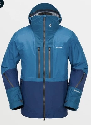Brand New Volcom Mens Infrared 3L  Gore-Tex Jacket Large $950 LBL Blue - Image 1 of 4