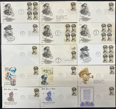 #1424 General Douglas MacArthur mixed cachet First Day covers lot of 35 - Image 1 of 2