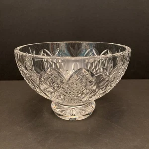 Waterford Crystal Wedding Heirloom Hearts Footed Bowl 5" Discontinued - Picture 1 of 9