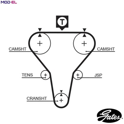 TIMING BELT 5273XS FOR KIA SEPHIA SHUMA/MENTOR EUNOS MAZDA AZ-3/PRESSO XEDOS/6 - Image 1 of 4