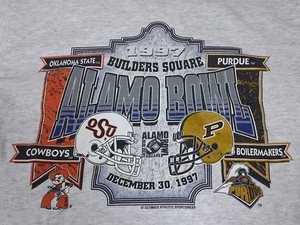 Vintage 1997 Builders Square Alamo Bowl Single Stitch Adult Large Perdue vs. OSU - Picture 1 of 6