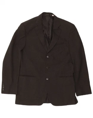 MARKS & SPENCER Mens 3 Button Blazer Jacket UK 38 Medium Grey Polyester CG01 - Image 1 of 4