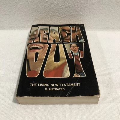 Винтажная иллюстрированная Библия Reach Out Living New Testament 1973 в мягкой обложке - Изображение 1 из 4