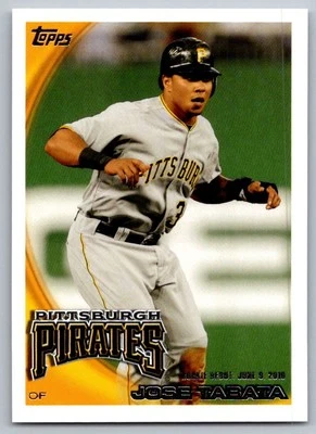 2010 Topps Update Jose Tabata Pittsburgh Pirates #US-76 - Image 1 of 2