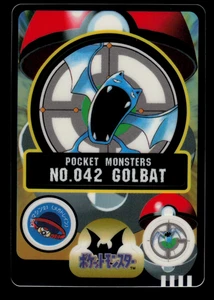 NM - Pokemon Japanese Golbat No. 042 Bandai Sealdass Sticker - Picture 1 of 2