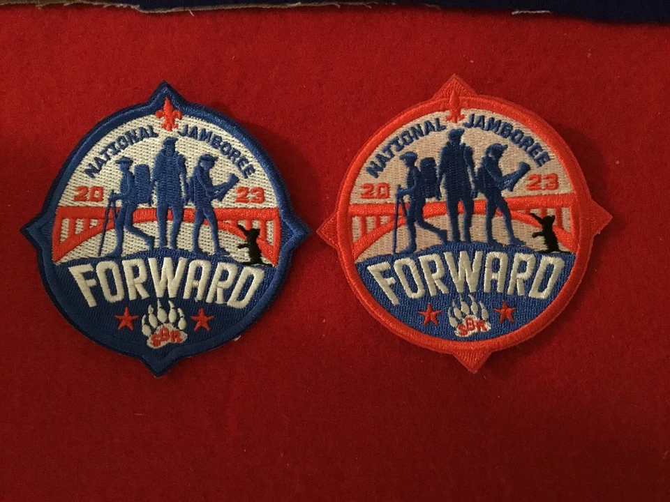 Boy Scout 2023 national jamboree participant and staff pocket patches mint  - Image 1 of 1