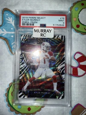 2019 Panini Select Kyler Murray #76 Zebra Prizm (RC) PSA 9 Arizona Cardinals SSP - Image 1 of 2